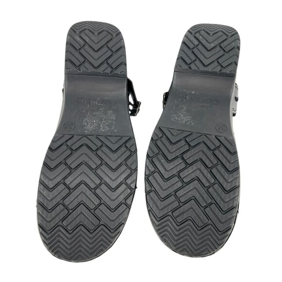 Dansko Maeve Patent Leather Closed Toe Black Sandals Womens Size 37 US 7 - Picture 11 of 13